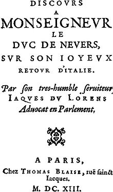 Jacques Du Lorens Citations